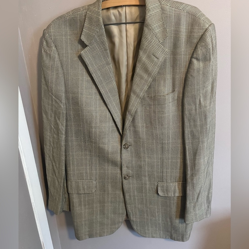 Rinaldo Raspini Bamboo suit jacket. Blazer. Made in Italy 42L
